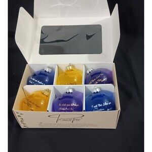 VTG Promise Tree Christmas Ornements In Box Each Has A Different Scripture On It